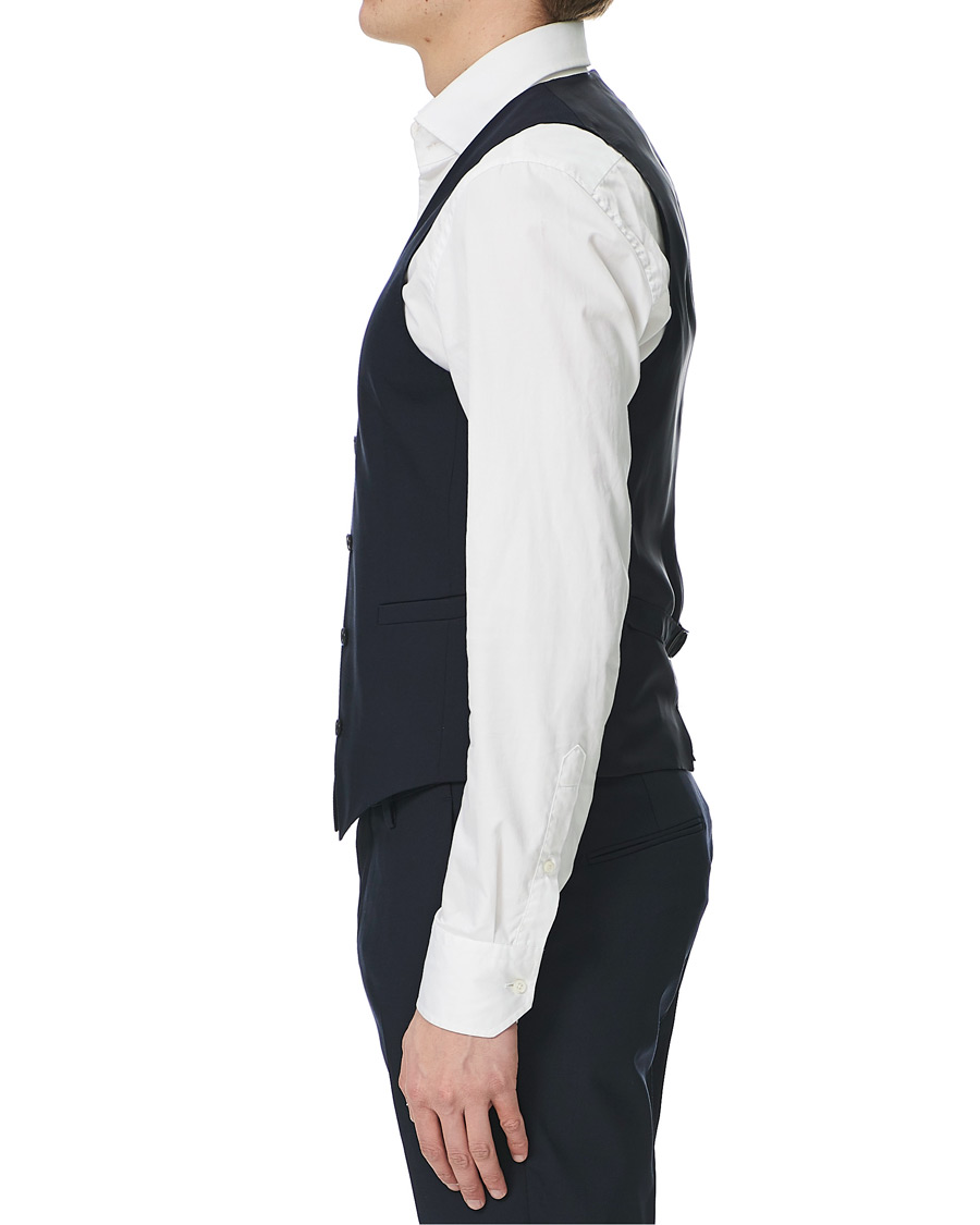Men | Blazers | Tiger of Sweden | Litt Wool Waistcoat Navy