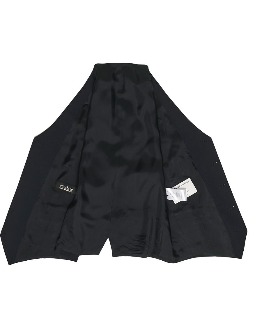 Men | Blazers | Tiger of Sweden | Litt Wool Waistcoat Navy