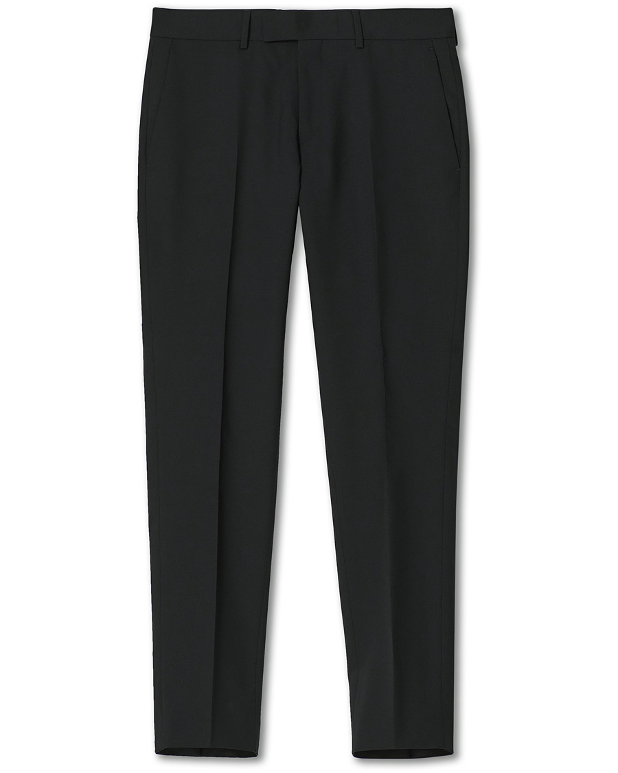 Men | Trousers | Tiger of Sweden | Tordon Wool Suit Trousers Black