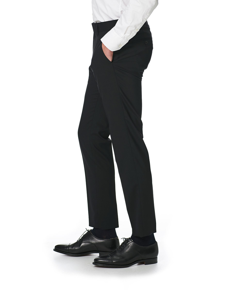 Men | Trousers | Tiger of Sweden | Tordon Wool Suit Trousers Black