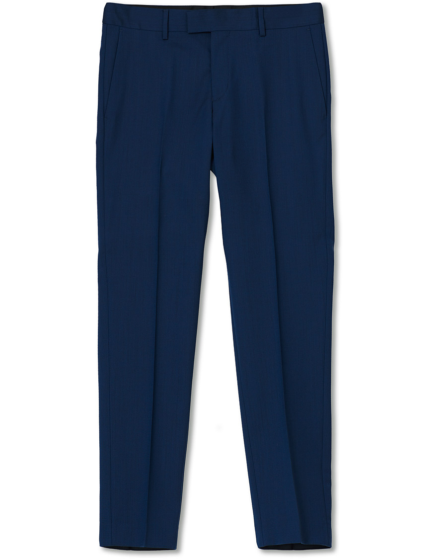 Men | Trousers | Tiger of Sweden | Tordon Wool Suit Trousers Blue