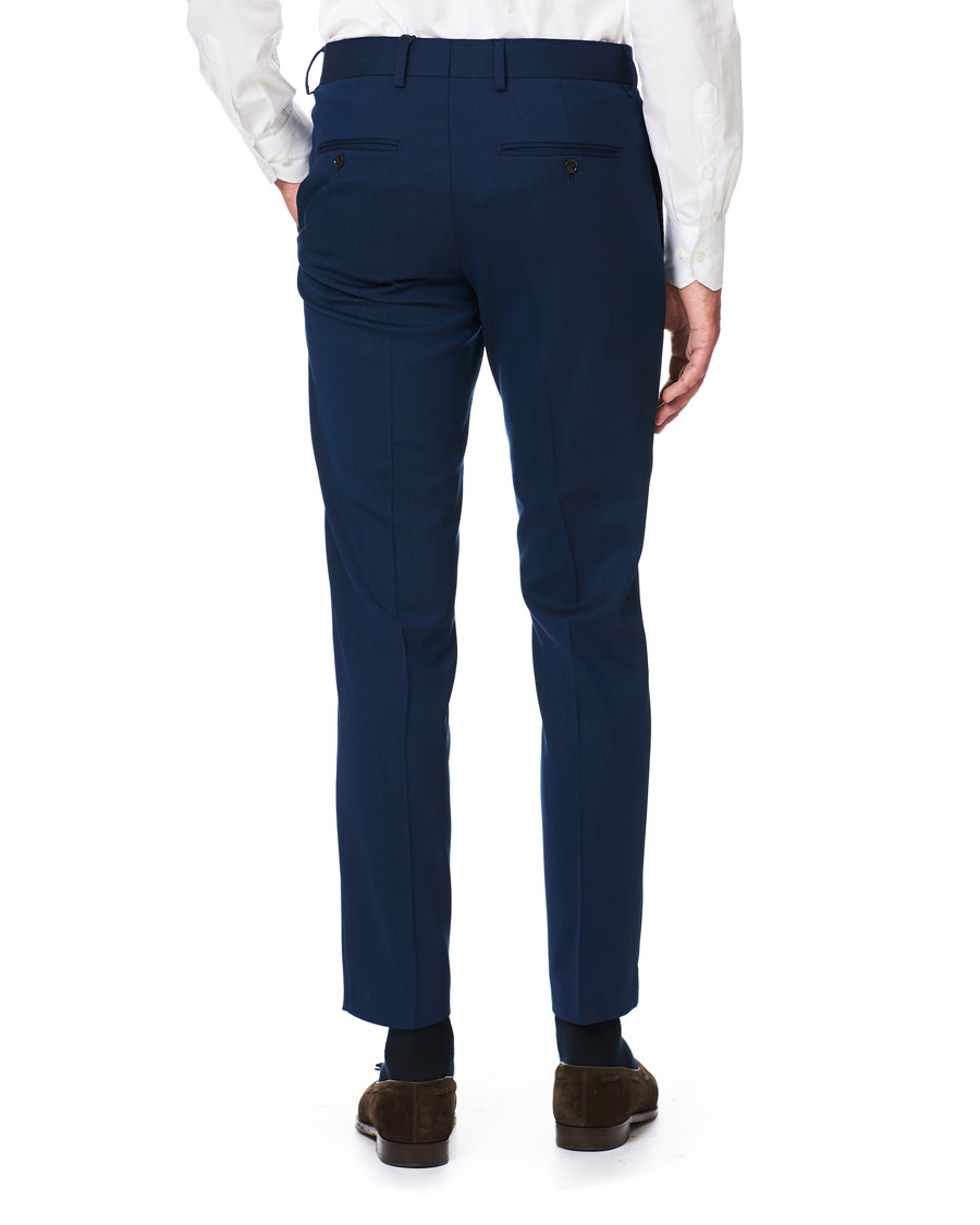 Men | Trousers | Tiger of Sweden | Tordon Wool Suit Trousers Blue