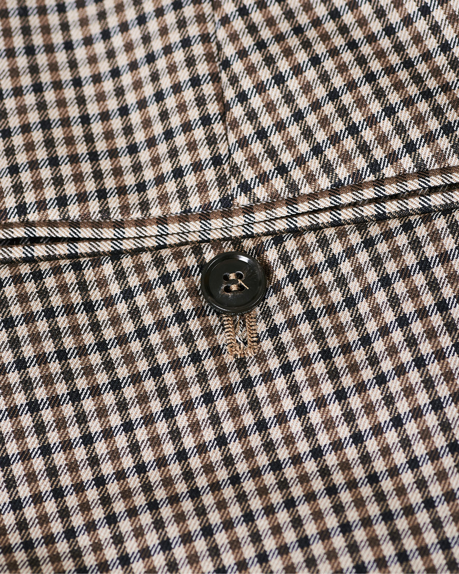 Men | Trousers | Tiger of Sweden | Tillman Checked Trousers Beige