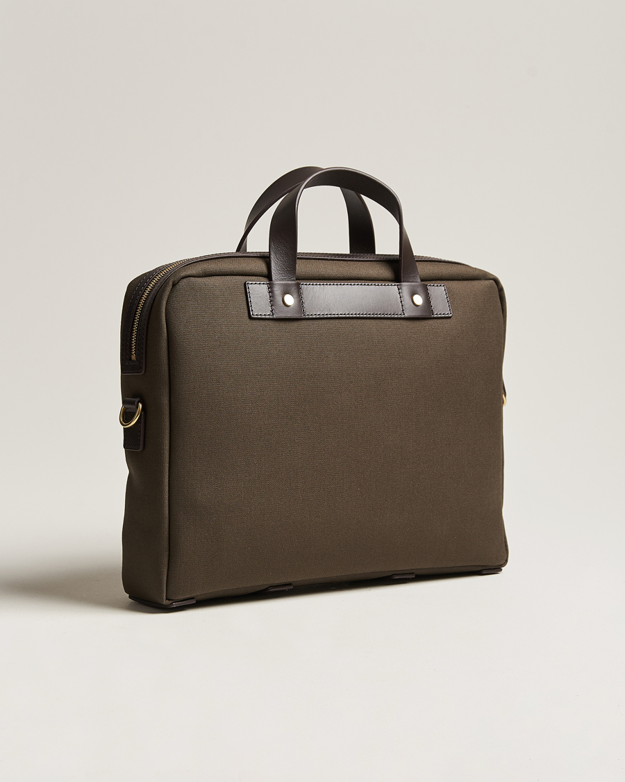 Men | Bags | Mismo | M/S Nylon Office Army/Dark Brown