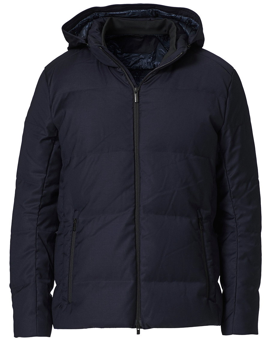Men | Coats & Jackets | UBR | Oxygen Down Savile Jacket Dark Navy Wool