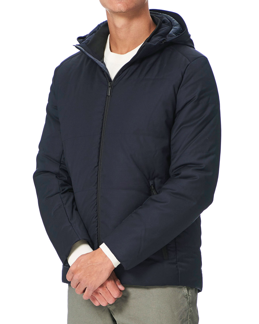 Men | Coats & Jackets | UBR | Oxygen Down Savile Jacket Dark Navy Wool