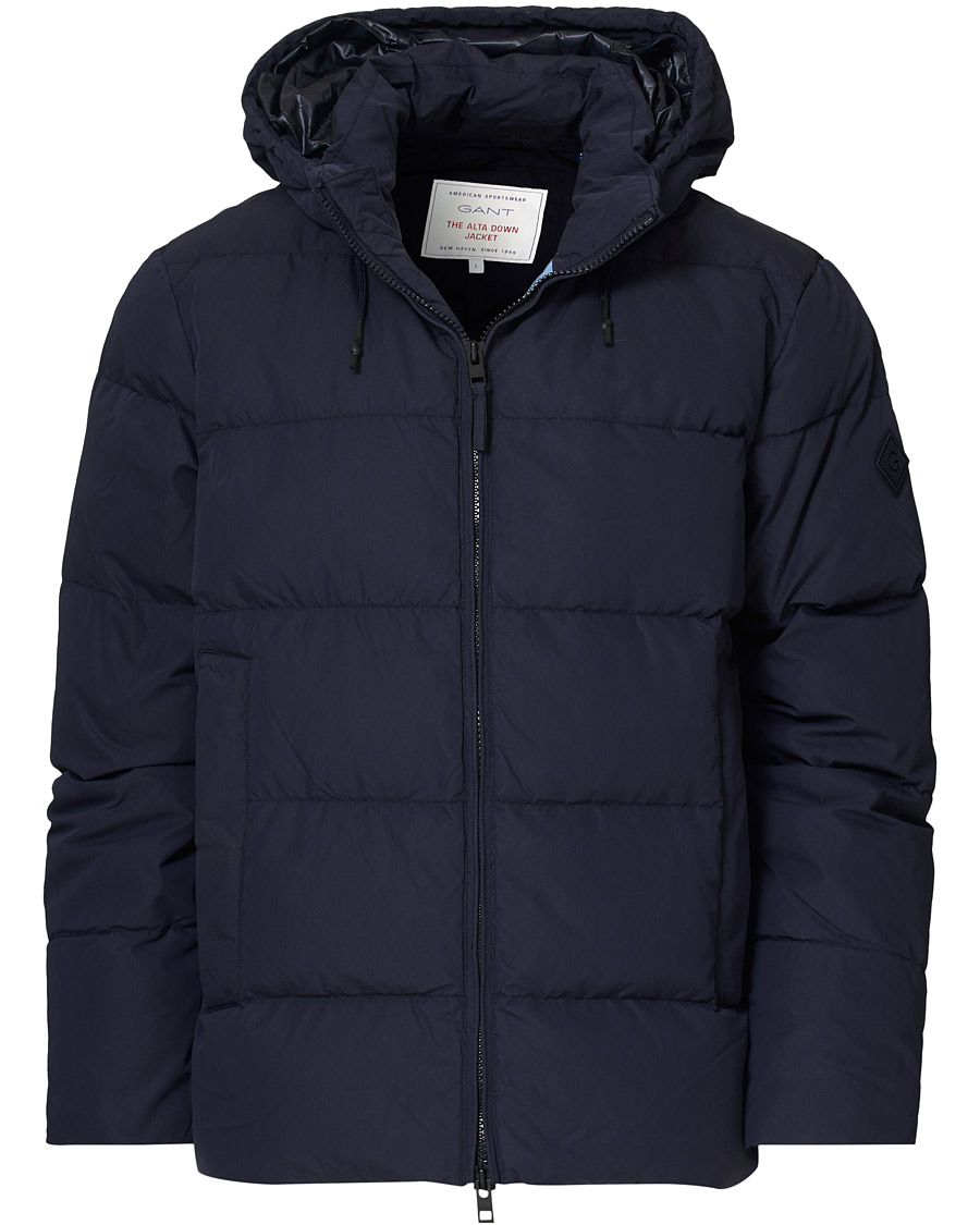 Men | Coats & Jackets | GANT | The Alta Down Jacket Evening Blue