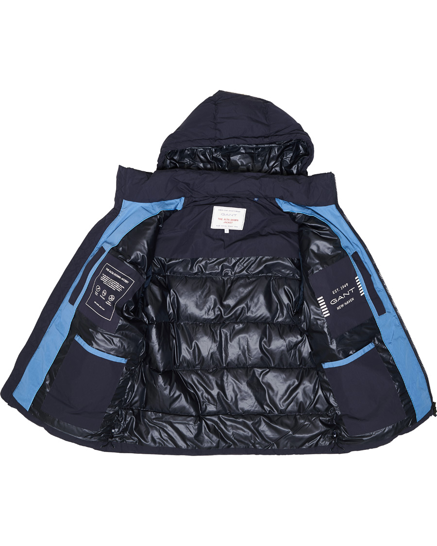 Men | Coats & Jackets | GANT | The Alta Down Jacket Evening Blue