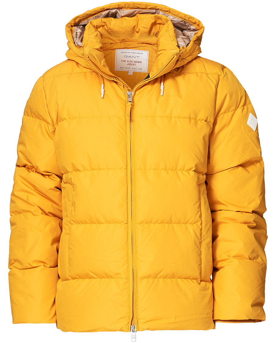 Men | Coats & Jackets | GANT | The Alta Down Jacket Ivy Gold