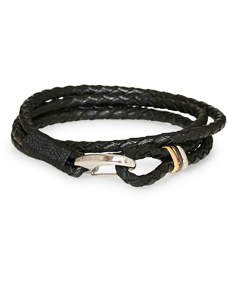 Men | Paul Smith Leather Wrap Bracelet Black | Paul Smith | Leather Wrap Bracelet Black