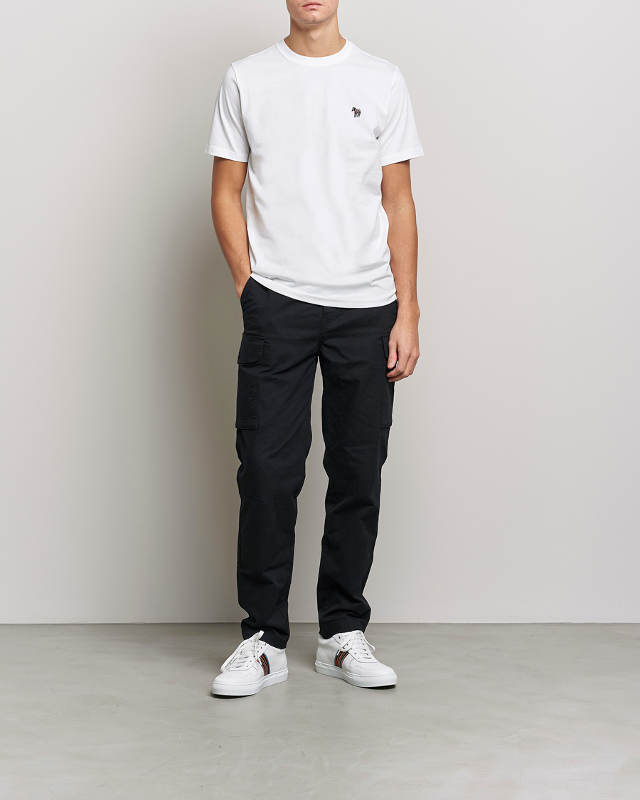 Men | T-Shirts | PS Paul Smith | Organic Cotton Zebra T-Shirt White