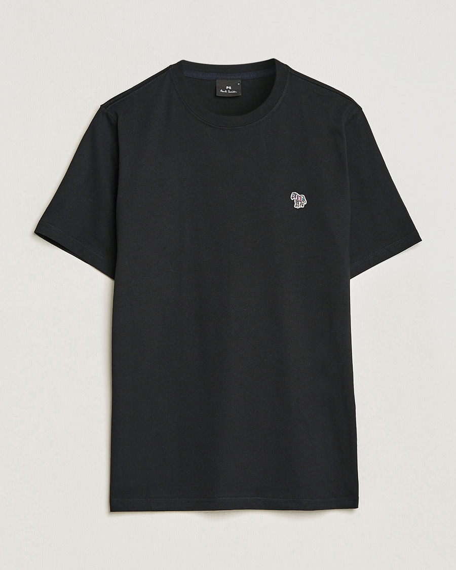 Men | T-Shirts | PS Paul Smith | Regular Fit Zebra T-Shirt Black
