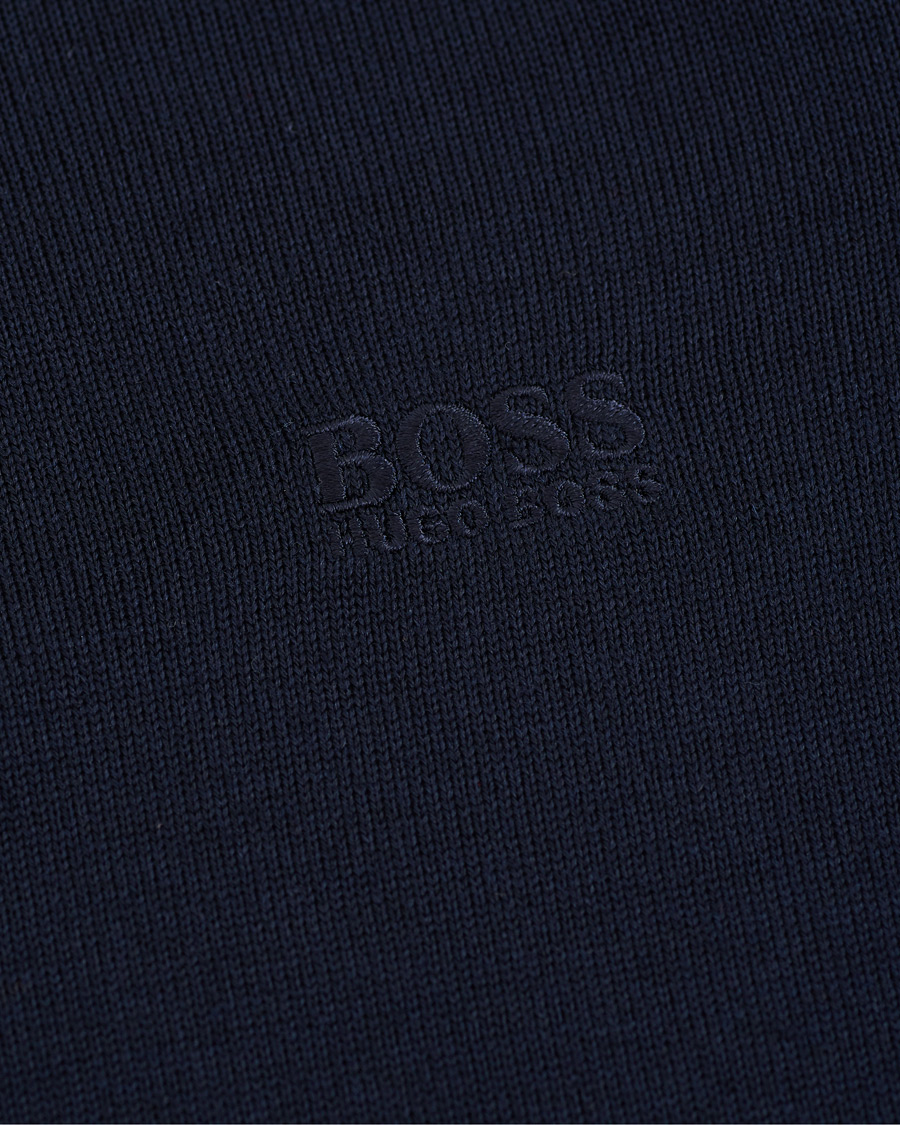 Men | Sweaters & Knitwear | BOSS BLACK | BOSS Bono Knitted Polo Dark Blue