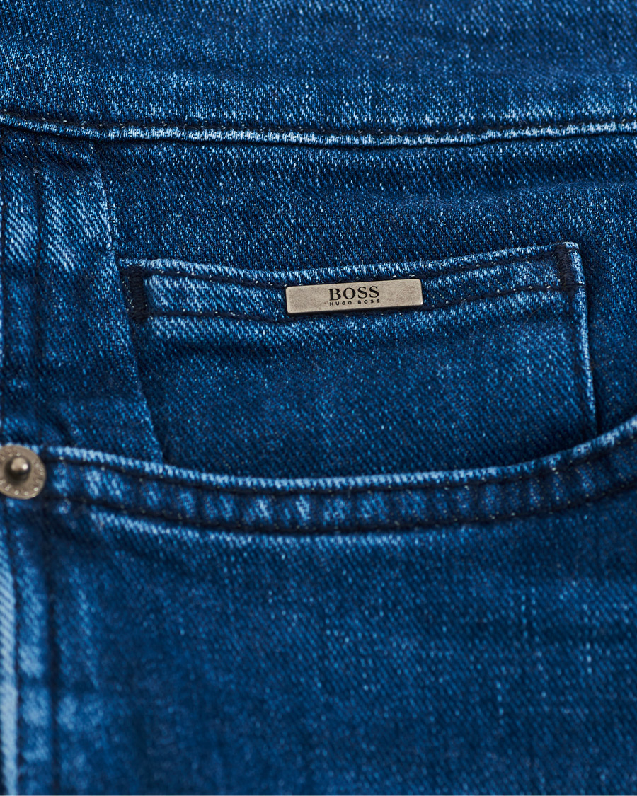 Men | Jeans | BOSS BLACK | BOSS Delaware Slim Fit Stretch Jeans Medium Blue