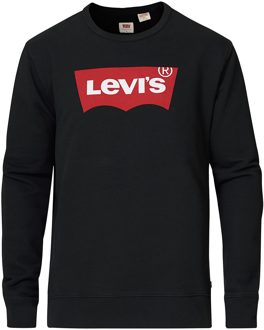 Men | Sweaters & Knitwear | Levi's | Batwing Crew Neck Sweatshirt Jet Black