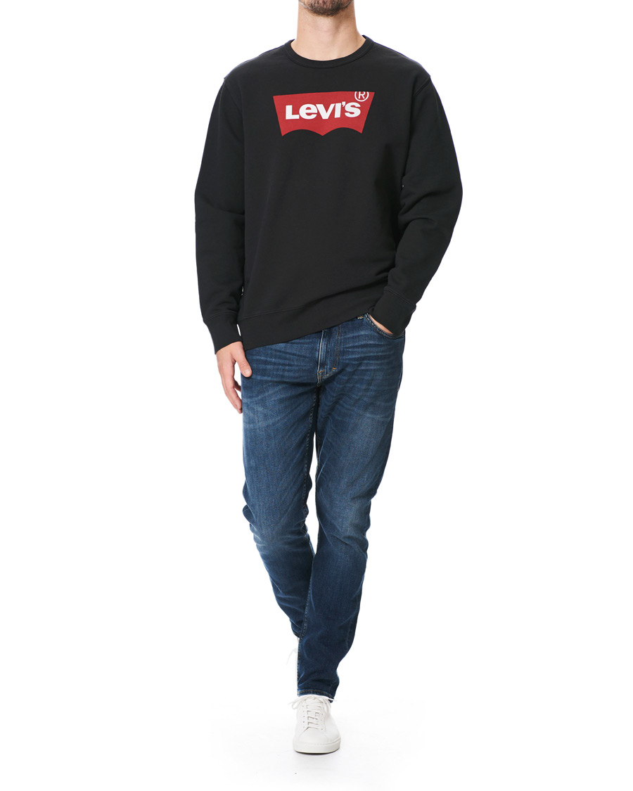 Men | Sweaters & Knitwear | Levi's | Batwing Crew Neck Sweatshirt Jet Black