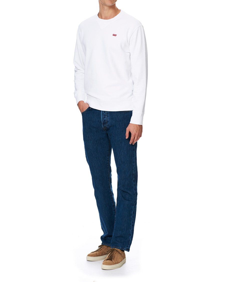 Men | Sweaters & Knitwear | Levi's | Original Crew Neck Sweatshirt White