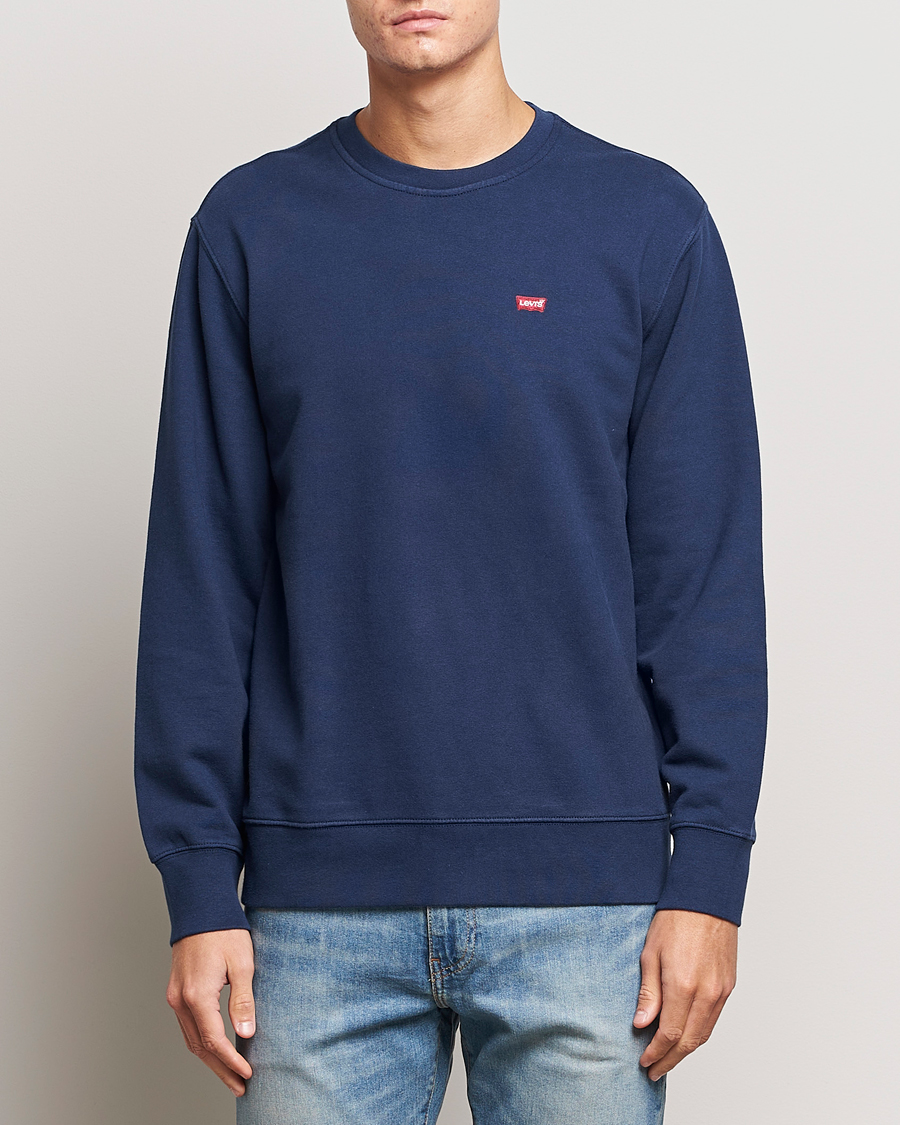 Men | Sweaters & Knitwear | Levi's | Original Crew Neck Sweatshirt Dress Blues