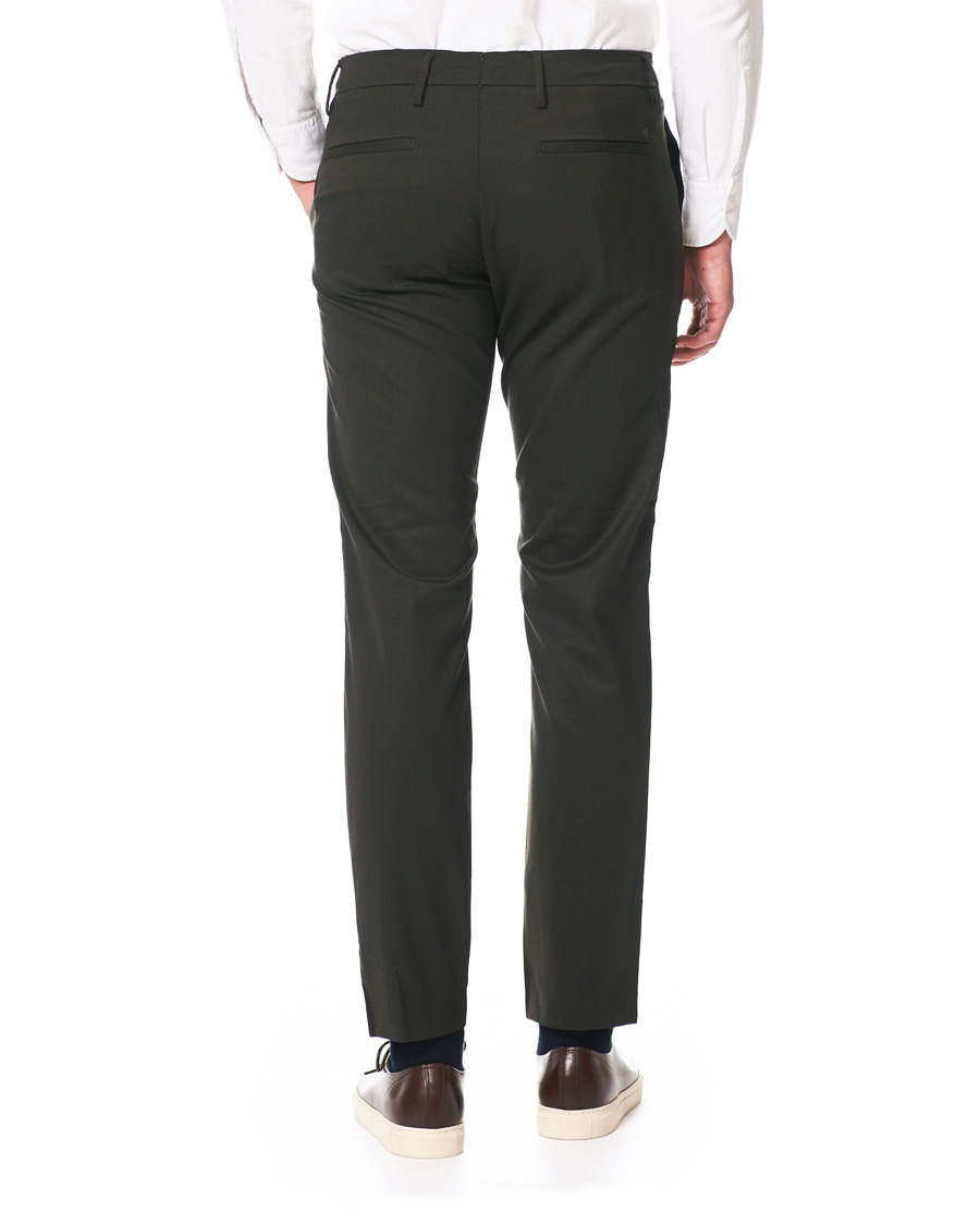 Men | Trousers | NN07 | Theo Regular Fit Wool Trousers Army Green