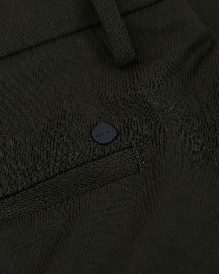 Men | Trousers | NN07 | Theo Regular Fit Wool Trousers Army Green