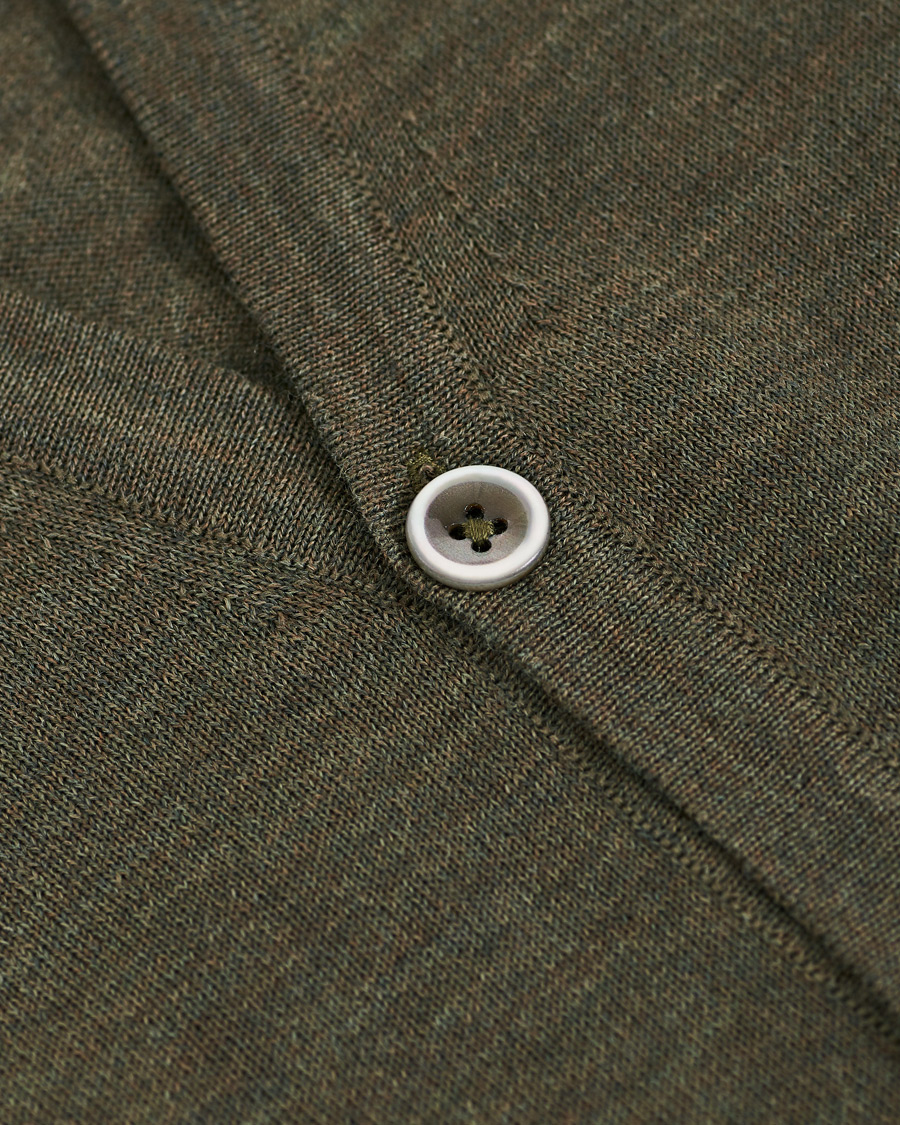 Men | Sweaters & Knitwear | Stenströms | Merino Slipover Green