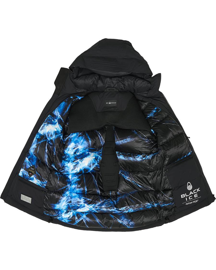Men | Coats & Jackets | Sail Racing | Black Ice Gore-Tex Down Hooded Jacket Carbon