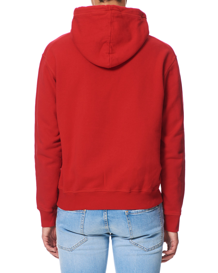 Men | Sweaters & Knitwear | Dsquared2 | Cool Fit Icon Logo Hoodie Red
