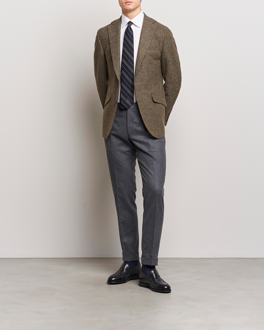 Men | Blazers | Walker Slater | Edward Wool Donegal Blazer Moss Green