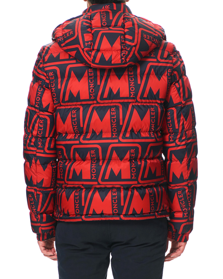 Men | Coats & Jackets | Moncler | Frioland Hooded Down Jacket Red/Multi