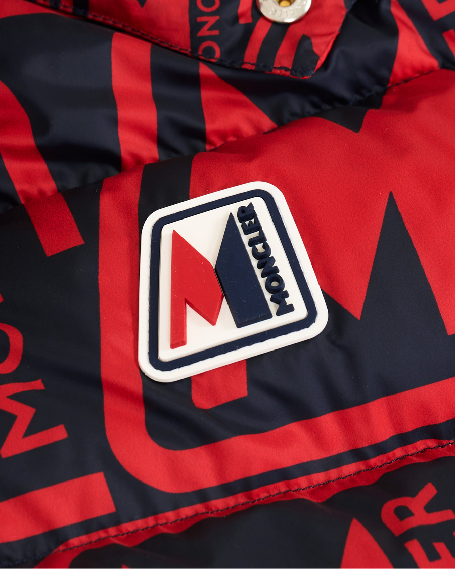 Men | Coats & Jackets | Moncler | Frioland Hooded Down Jacket Red/Multi
