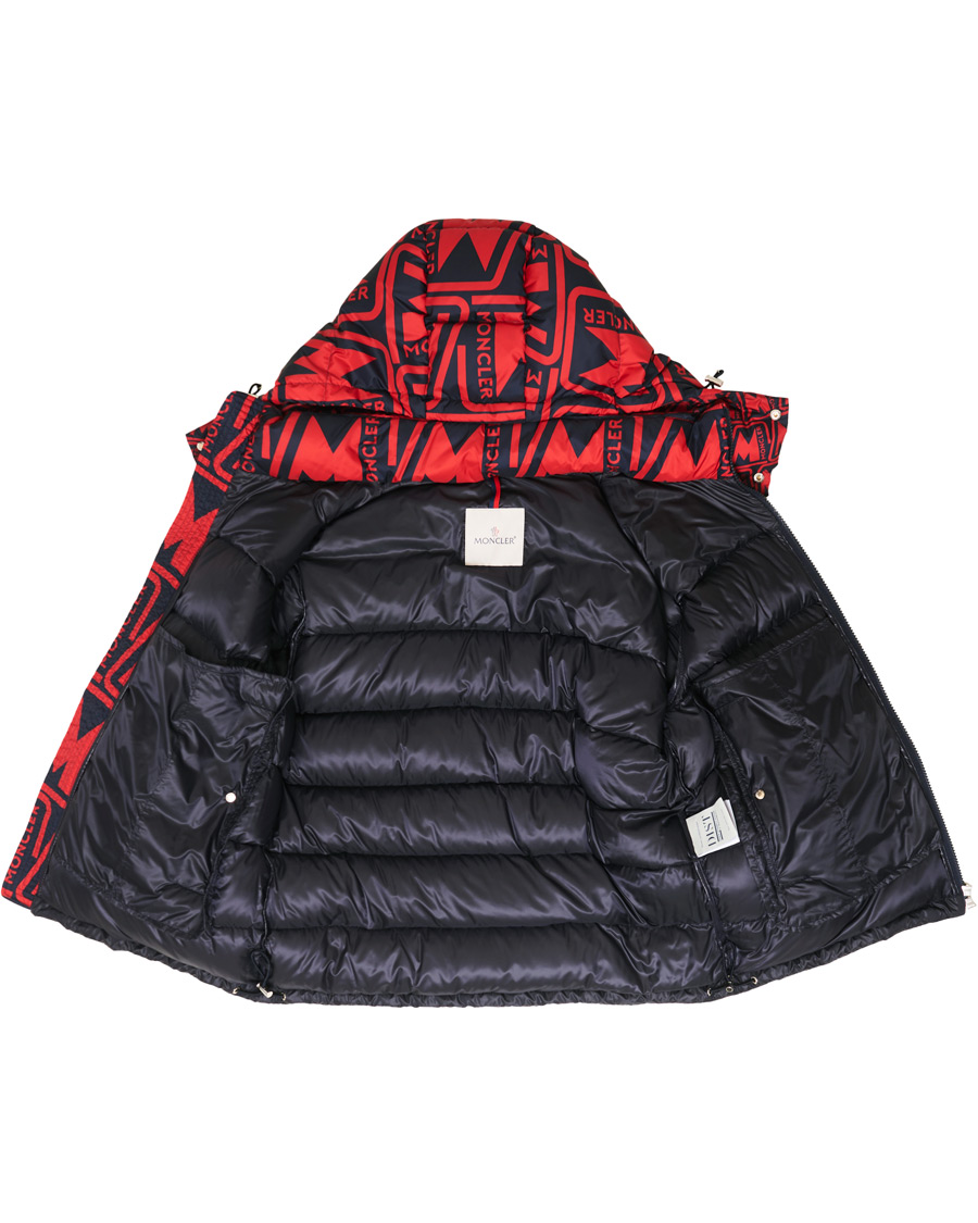 Men | Coats & Jackets | Moncler | Frioland Hooded Down Jacket Red/Multi