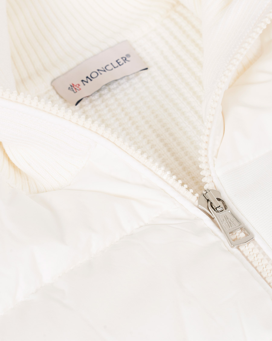 Men | Sweaters & Knitwear | Moncler | Hybrid Full Zip White