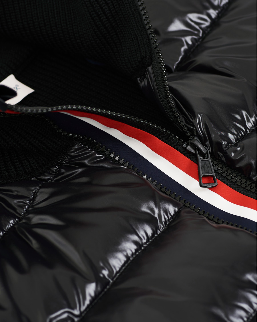 Men | Sweaters & Knitwear | Moncler | Stripe Hybrid Full Zip Black