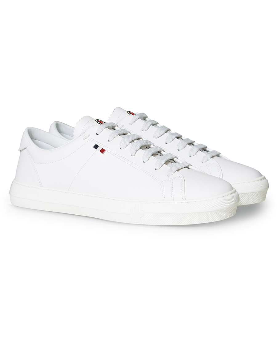 Men | Moncler New Monaco Sneaker White Calf | Moncler | New Monaco Sneaker White Calf