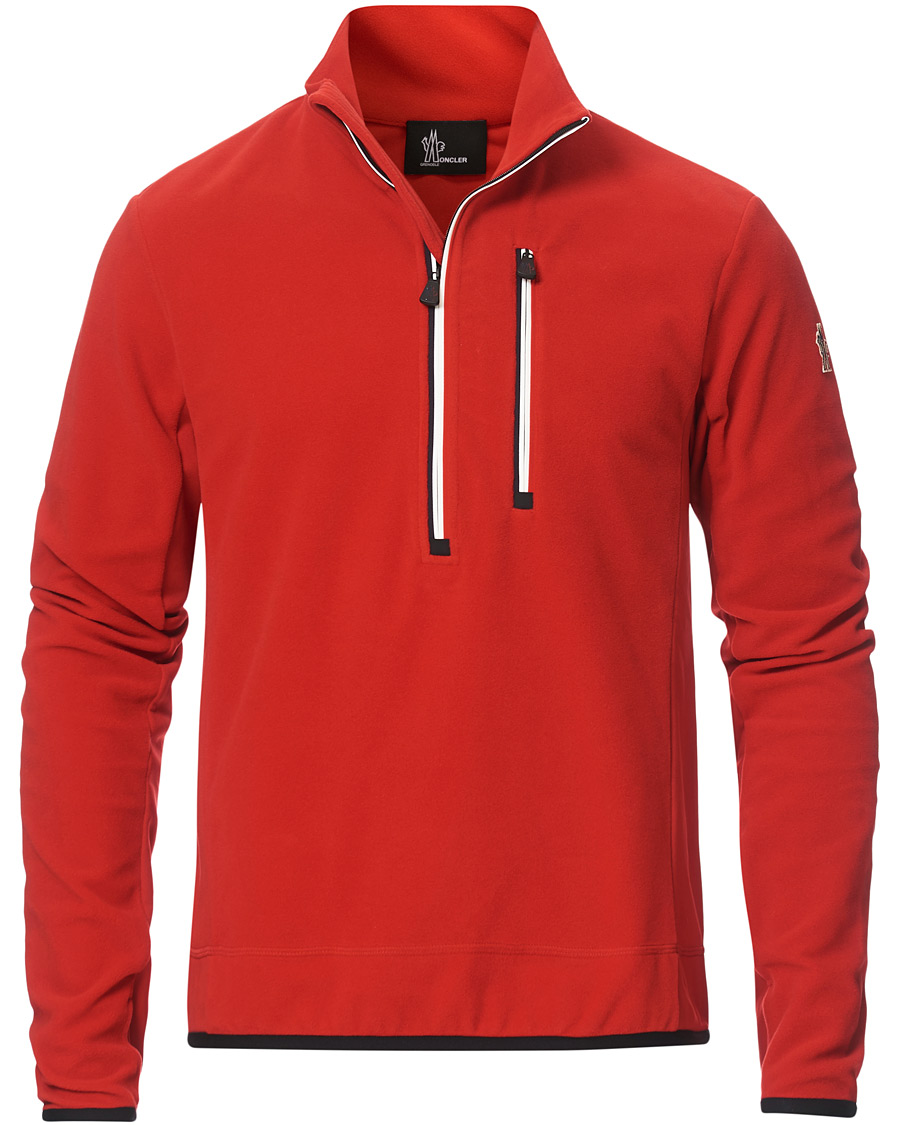 Men | Sweaters & Knitwear | Moncler Grenoble | Pile Half Zip Red