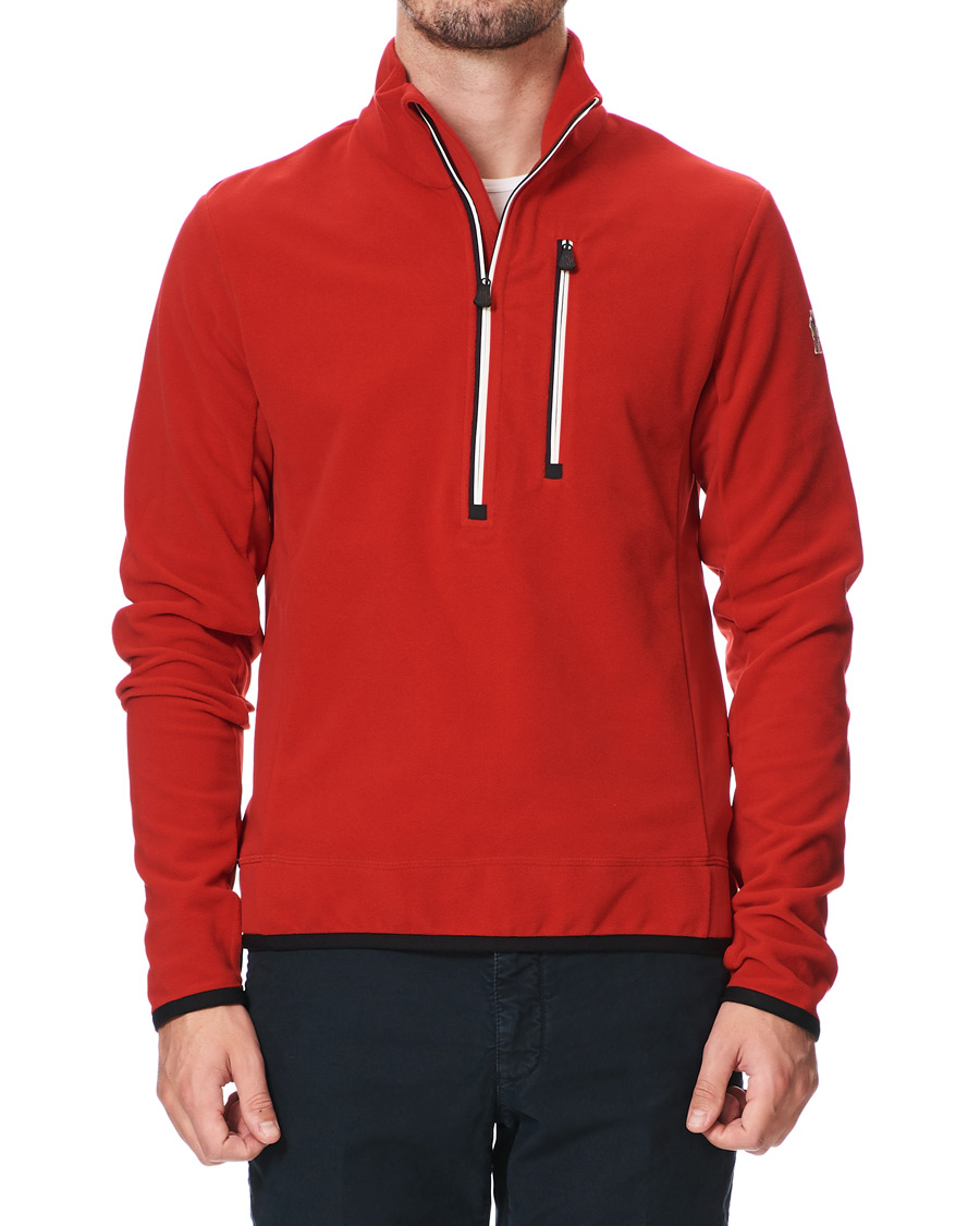 Men | Sweaters & Knitwear | Moncler Grenoble | Pile Half Zip Red