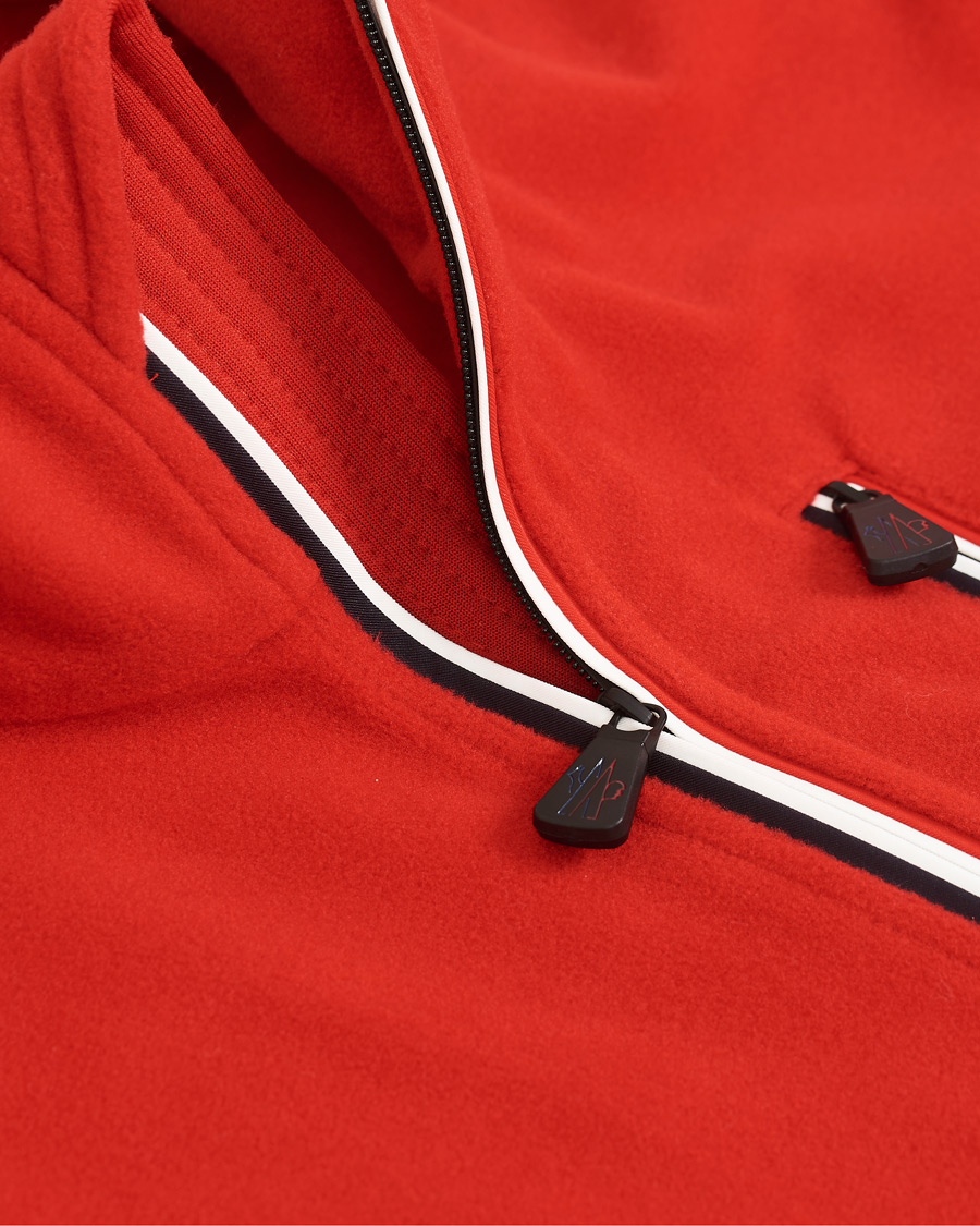 Men | Sweaters & Knitwear | Moncler Grenoble | Pile Half Zip Red