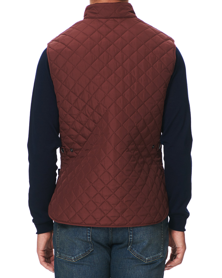Men | Coats & Jackets | Belstaff | Waistcoat Quilted Burnished Red