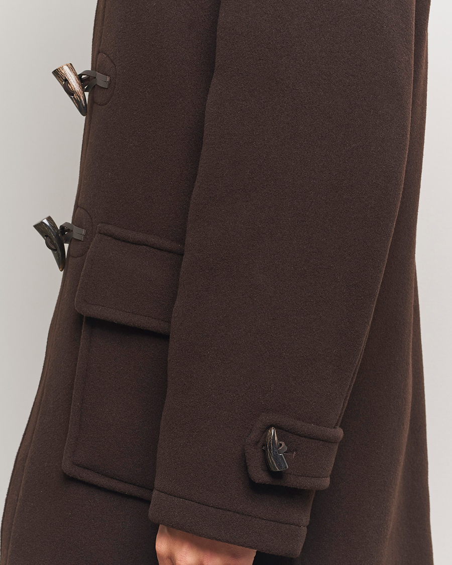 Men | Coats & Jackets | Gloverall | Morris Duffle Coat Brown/Tartan