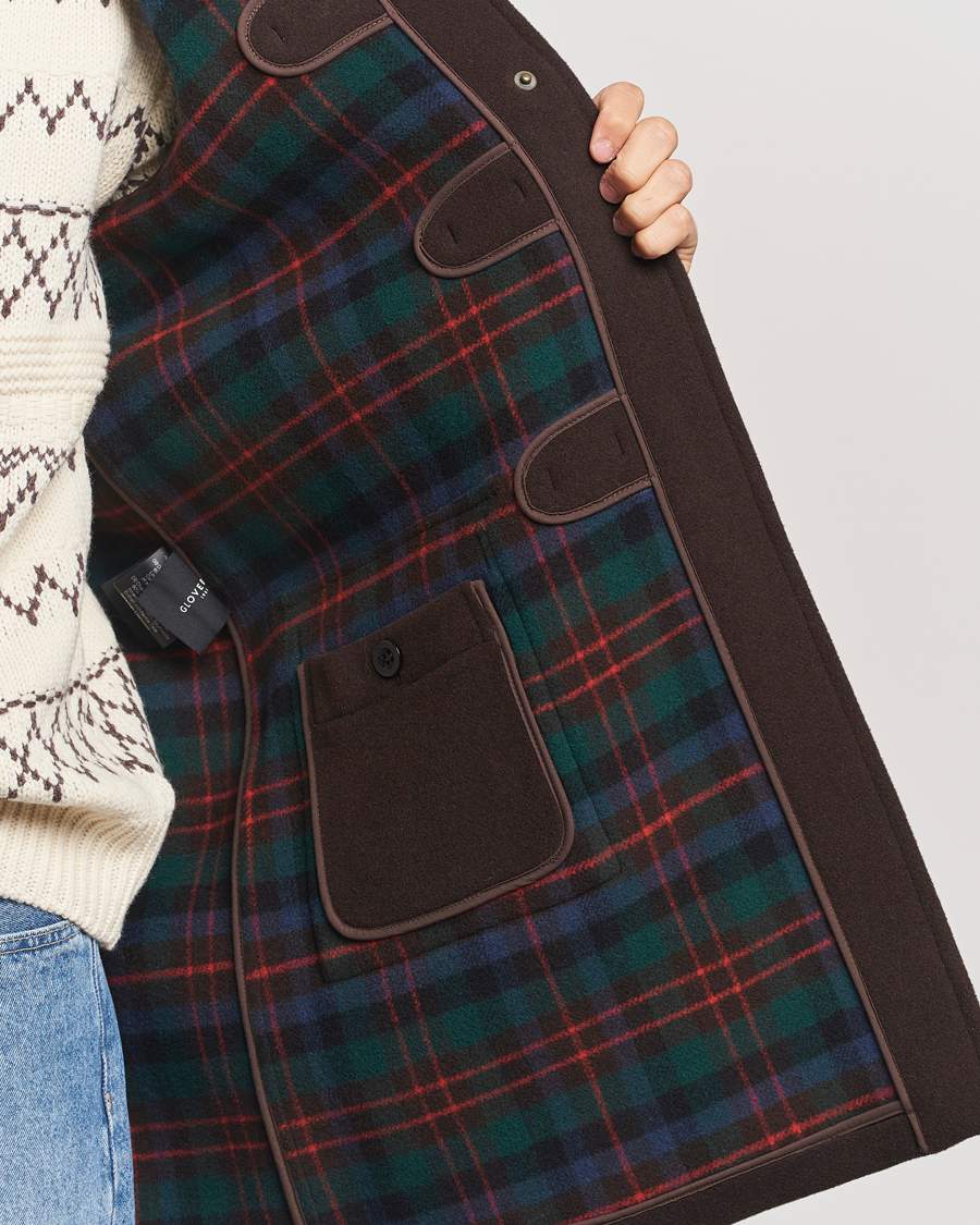 Men | Coats & Jackets | Gloverall | Morris Duffle Coat Brown/Tartan