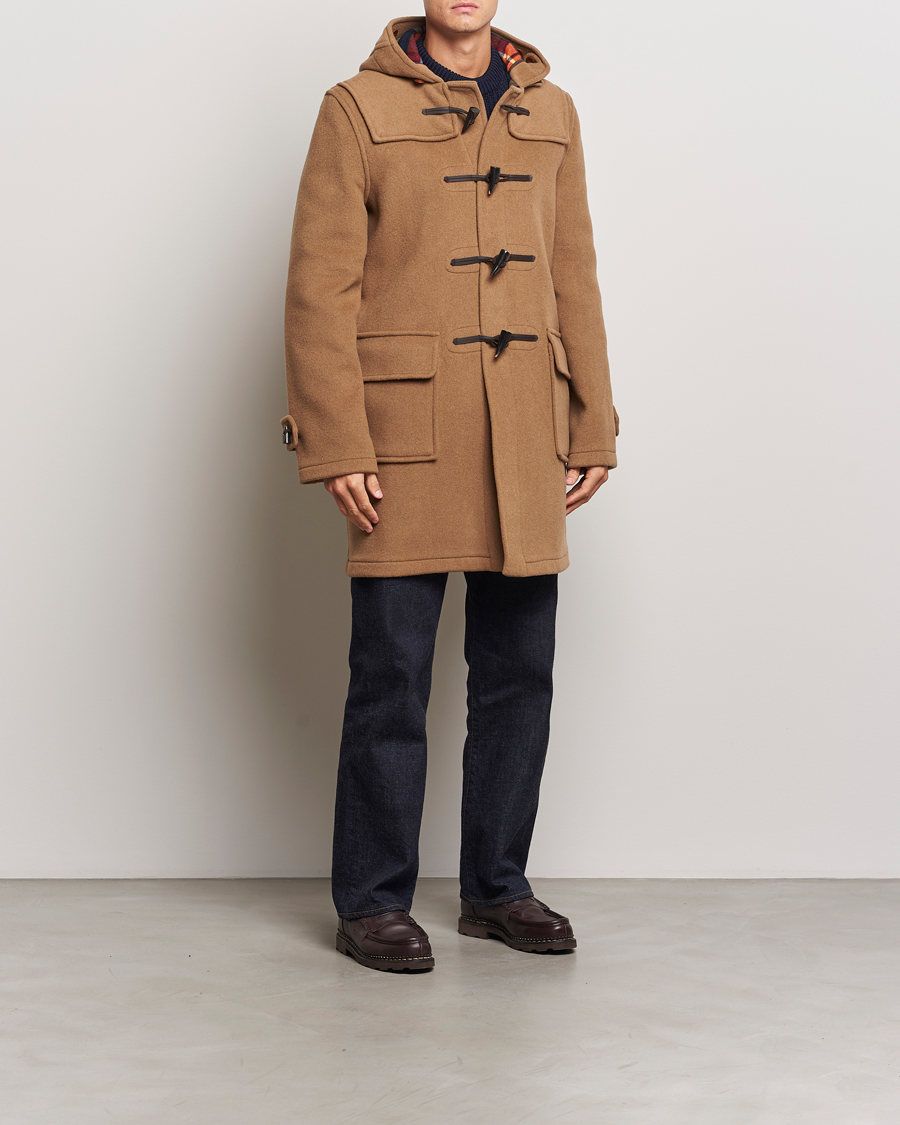 Men | Coats & Jackets | Gloverall | Morris Duffle Coat Camel/Buchanan