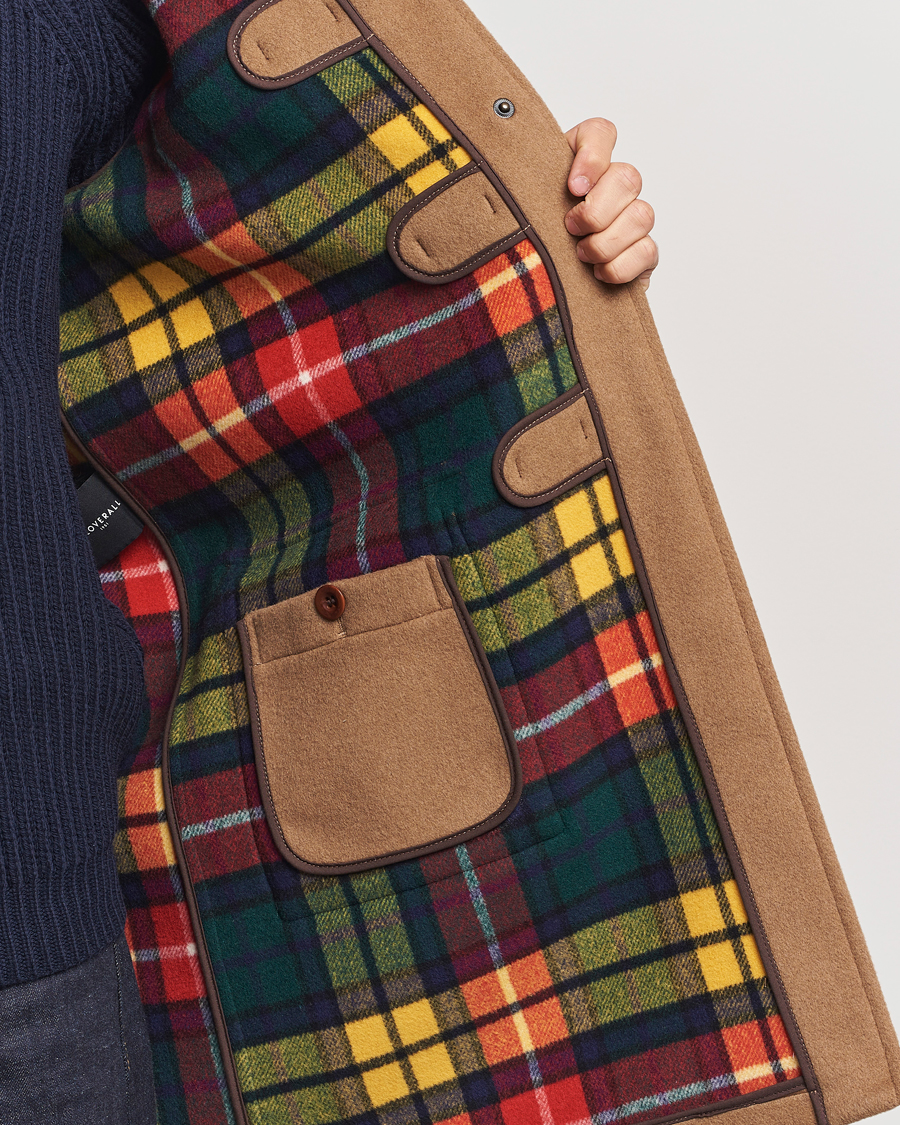 Men | Coats & Jackets | Gloverall | Morris Duffle Coat Camel/Buchanan