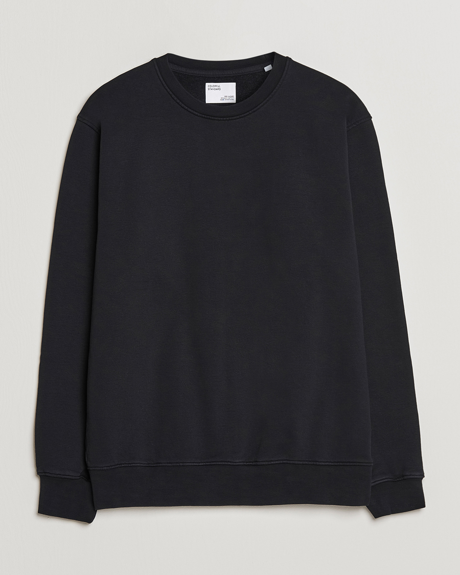 Men | Sweaters & Knitwear | Colorful Standard | Classic Organic Crew Neck Sweat Deep Black