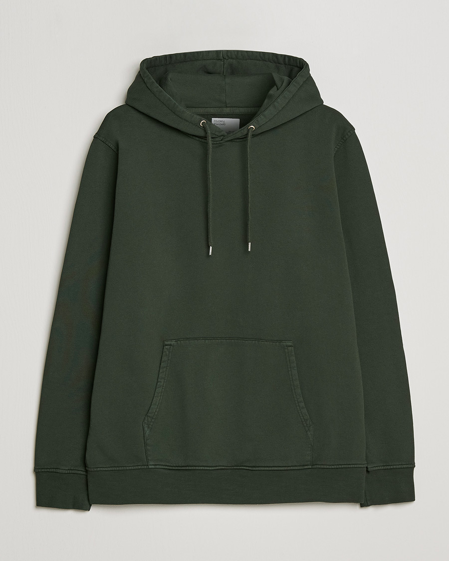 Men | Sweaters & Knitwear | Colorful Standard | Classic Organic Hood Hunter Green