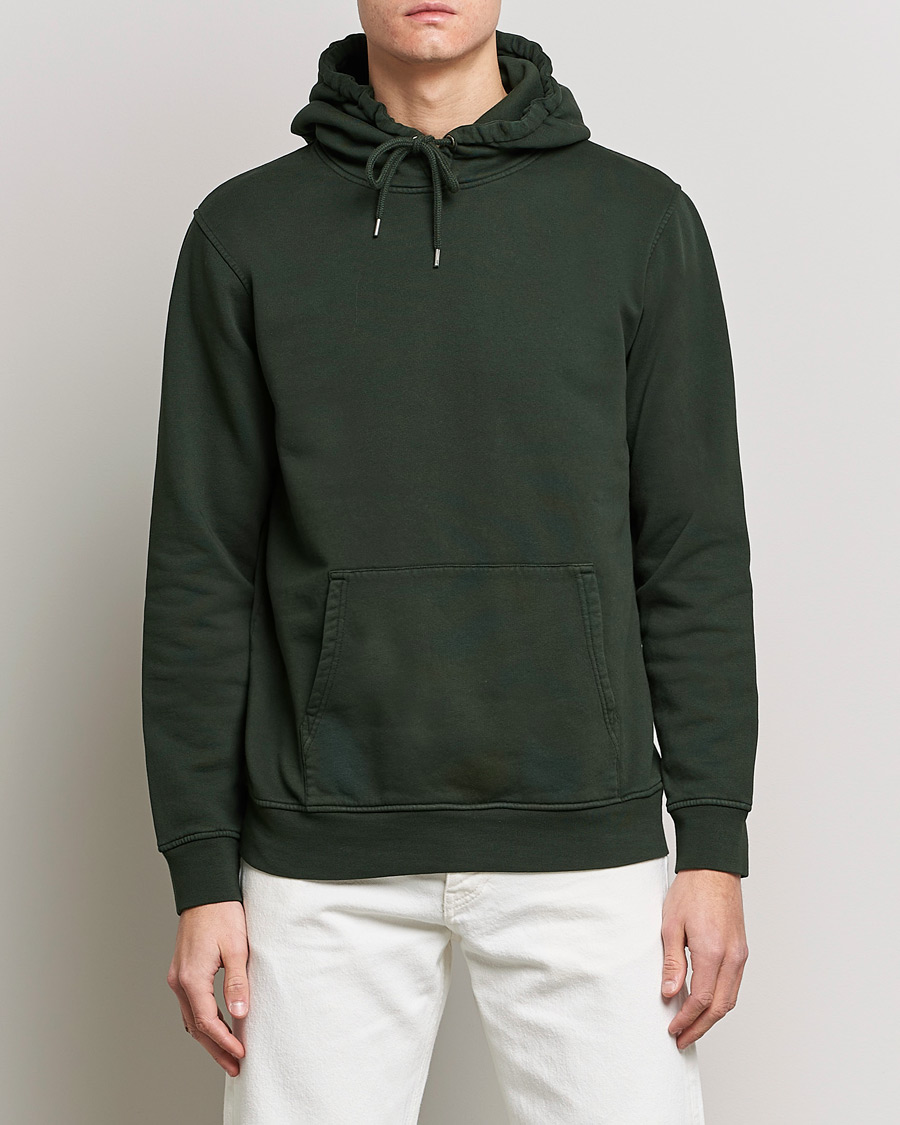 Men | Sweaters & Knitwear | Colorful Standard | Classic Organic Hood Hunter Green