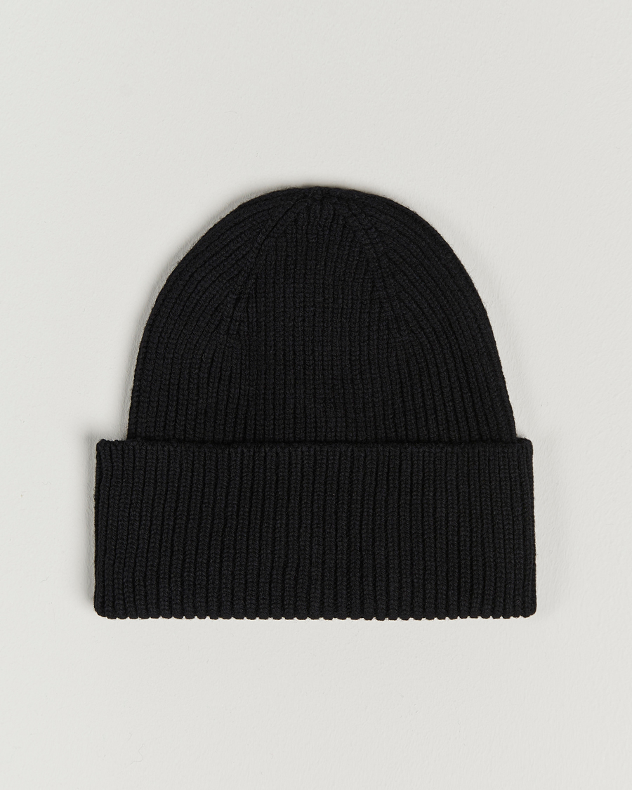 Men | Beanies | Colorful Standard | Merino Wool Beanie Deep Black
