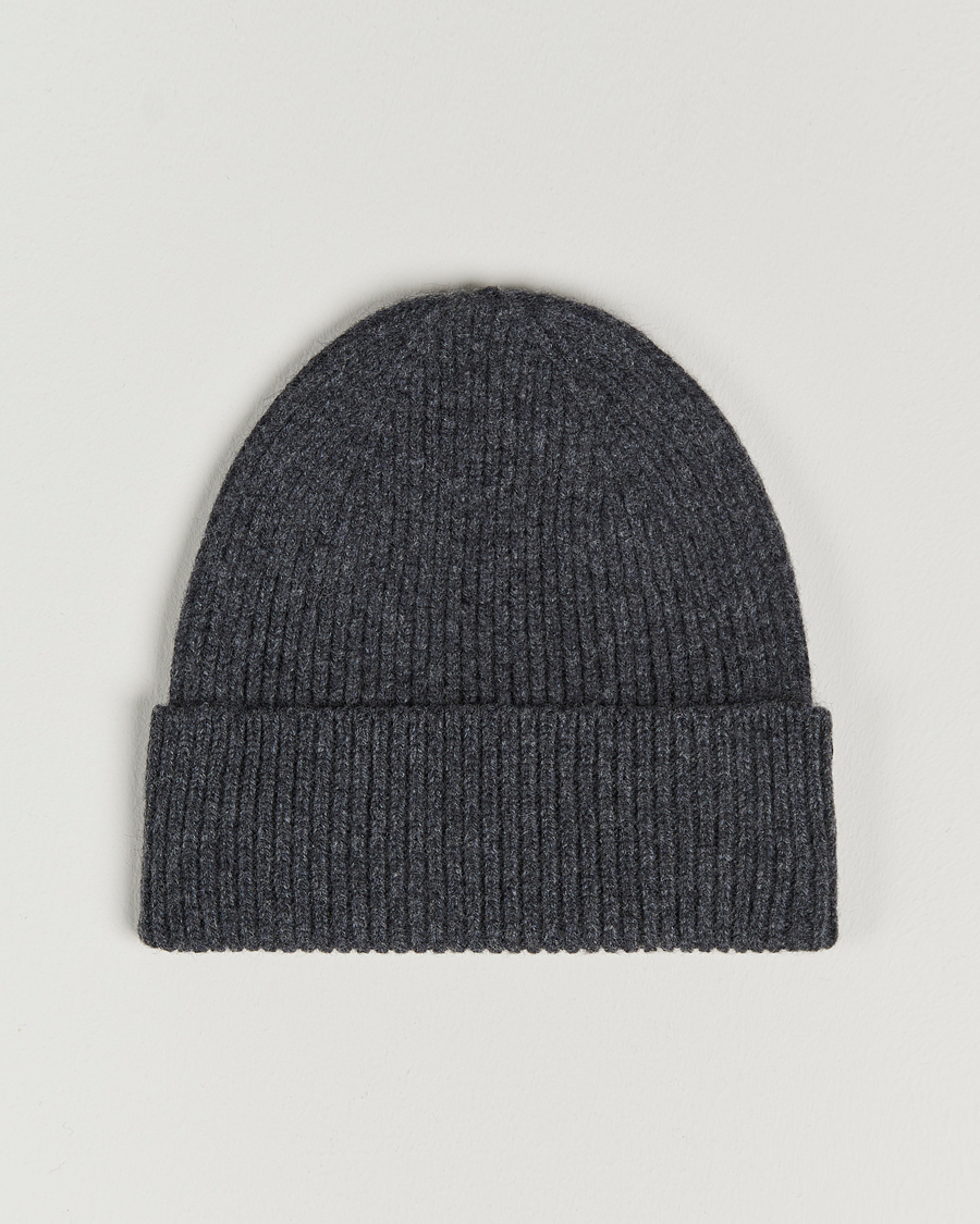 Men | Beanies | Colorful Standard | Merino Wool Beanie Lava Grey