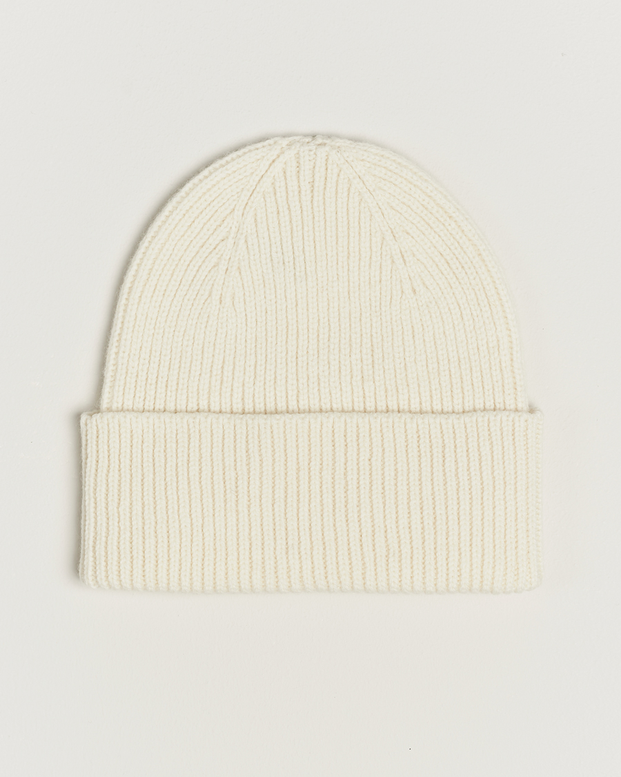 Men | Beanies | Colorful Standard | Merino Wool Beanie Optical White