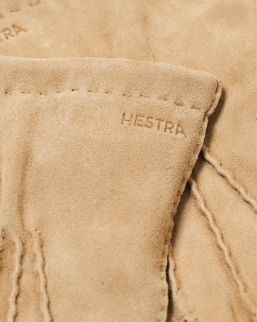 Men | Hestra Arthur Wool Lined Suede Glove Camel | Hestra | Arthur Wool Lined Suede Glove Camel