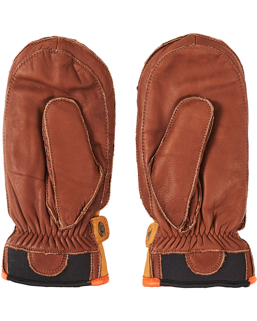 Men | Hestra Wakayama Leather Mit Ski Glove Cognac/Brown | Hestra | Wakayama Leather Mit Ski Glove Cognac/Brown